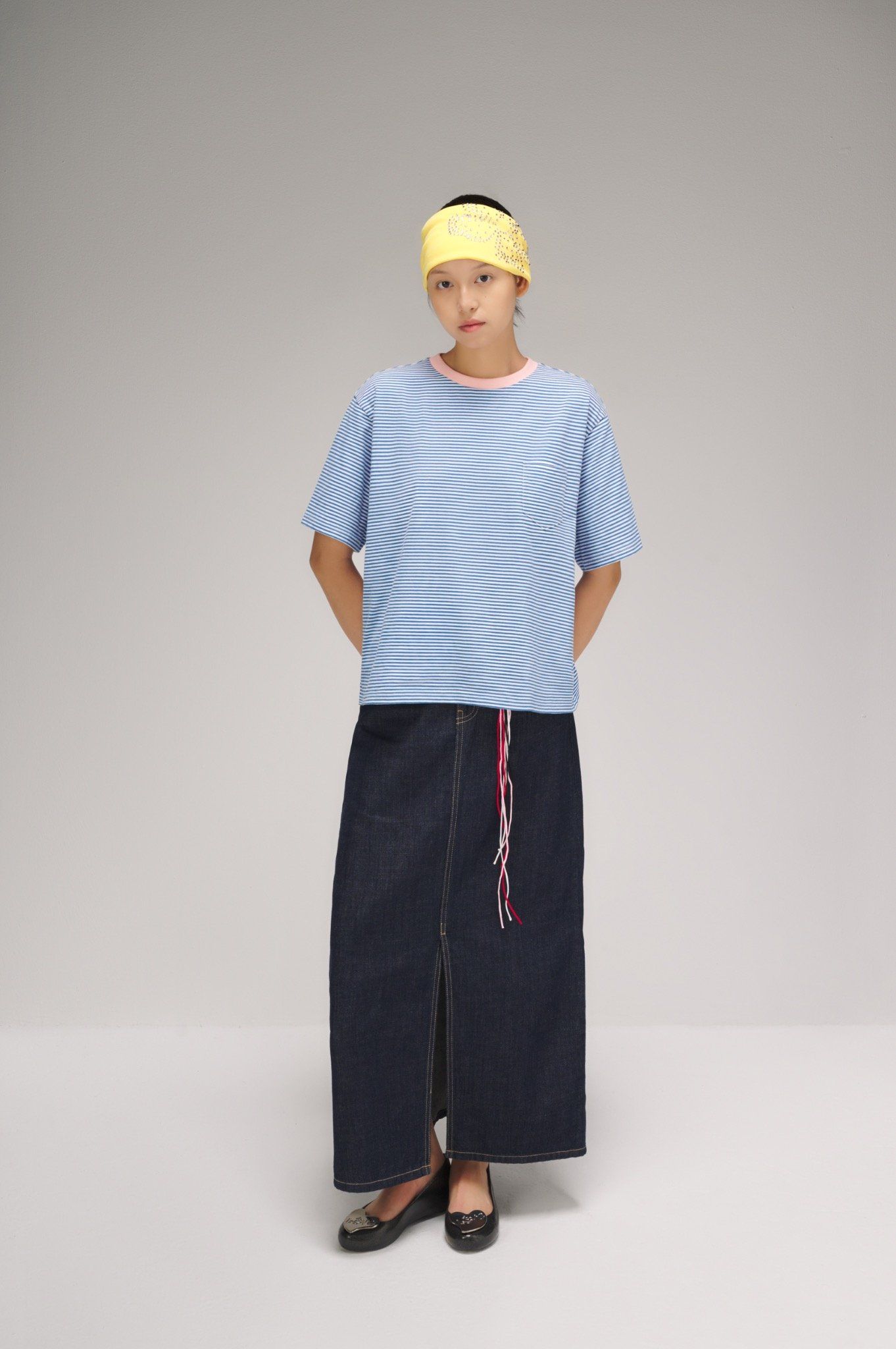 Libe Striped Boxy T-Shirt (Pre-order)