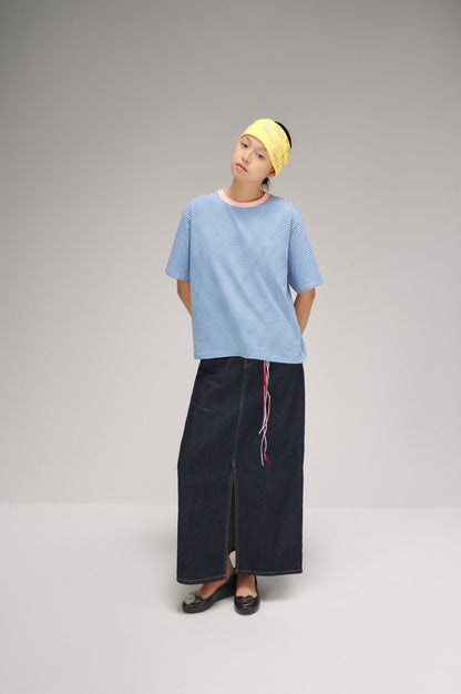 Libe Striped Boxy T-Shirt (Pre-order)