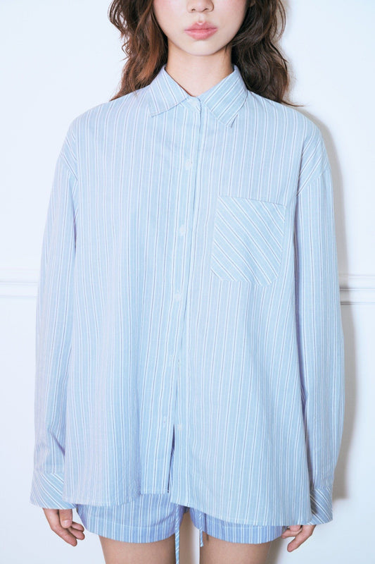 Libe Striped Boyfriend Shirt (Pre-order)