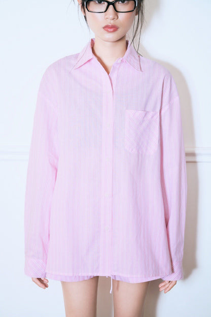 Libe Striped Boyfriend Shirt (Pre-order)