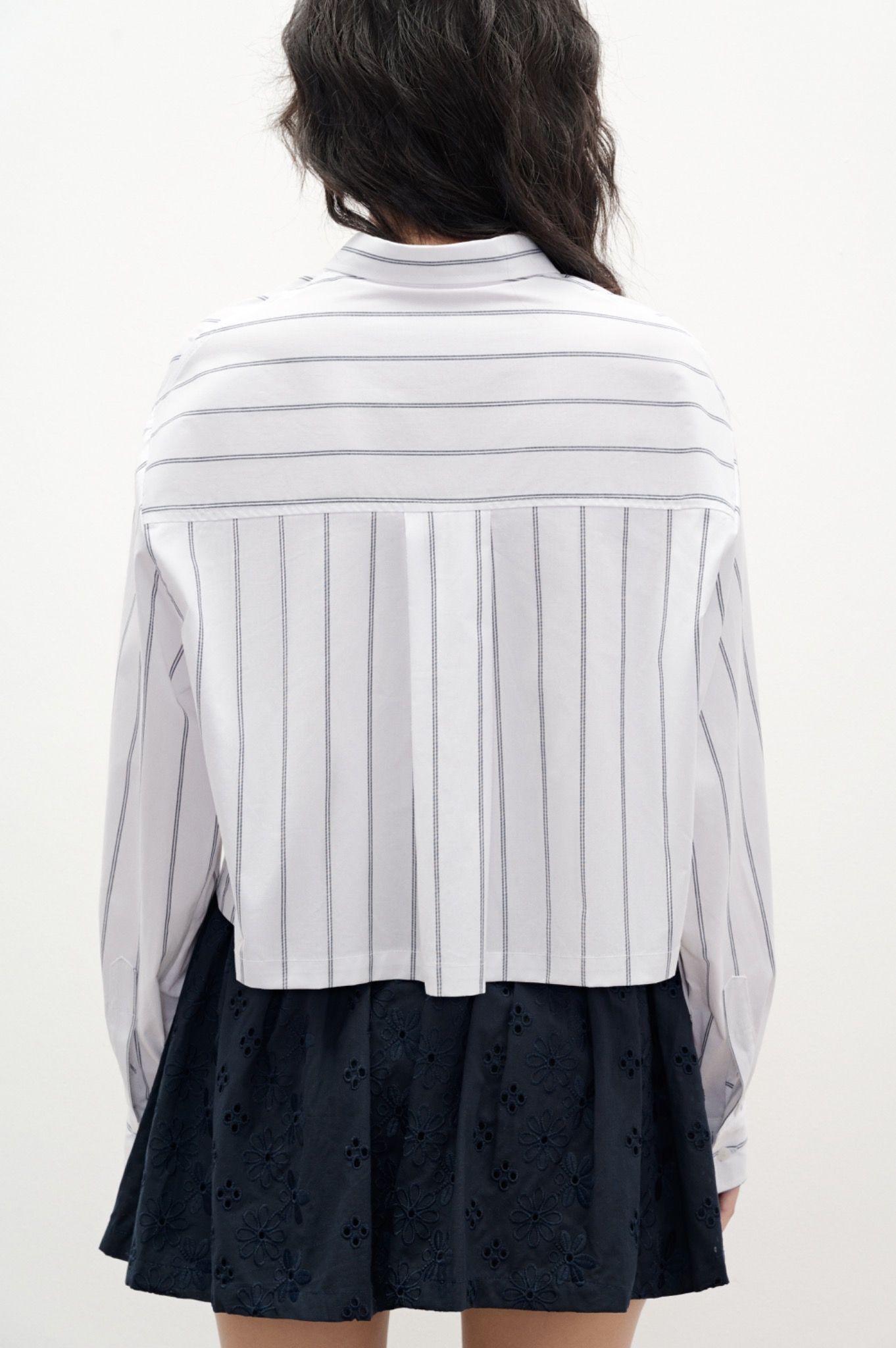 Libe Striped Crop Shirt (Pre-order)