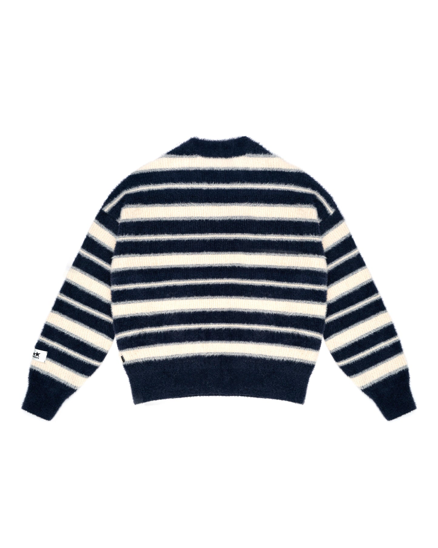 Levents Striped Fur Knit Boxy Sweater