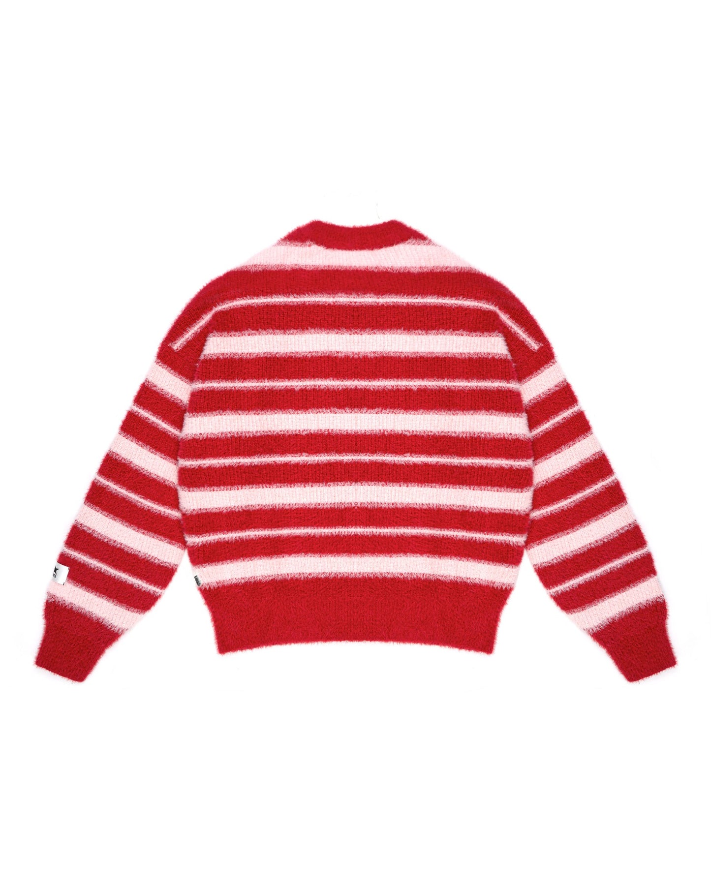 Levents Striped Fur Knit Boxy Sweater