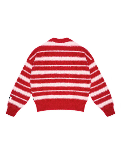 Levents Striped Fur Knit Boxy Sweater