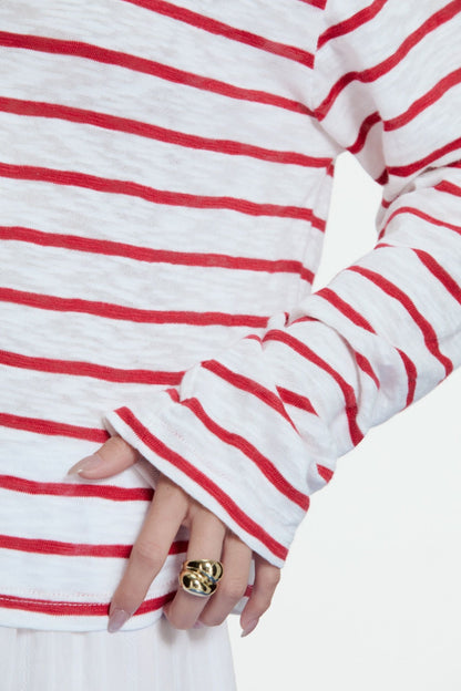 Libe Striped Long Sleeve T-Shirt (Pre-order)