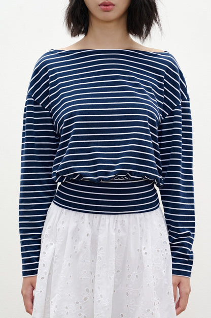 Libe Striped Long Sleeve Top (Pre-order)
