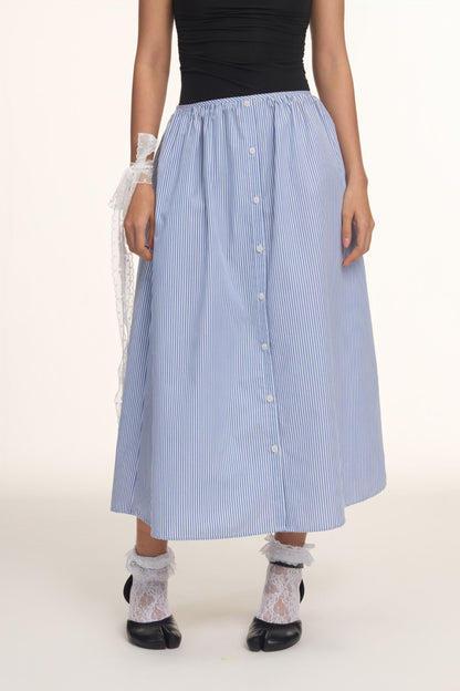 Libe Striped Midi Skirt (Pre-order)