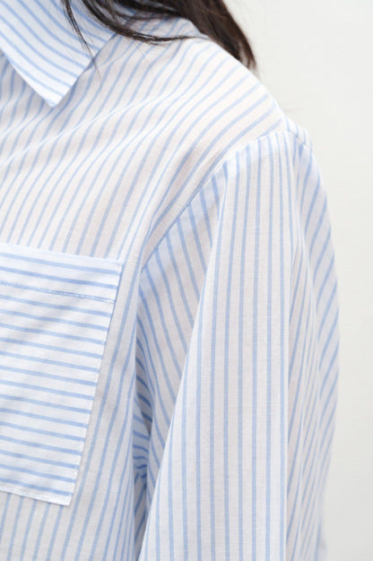 Libe Striped Oversized Shirt (Pre-order)