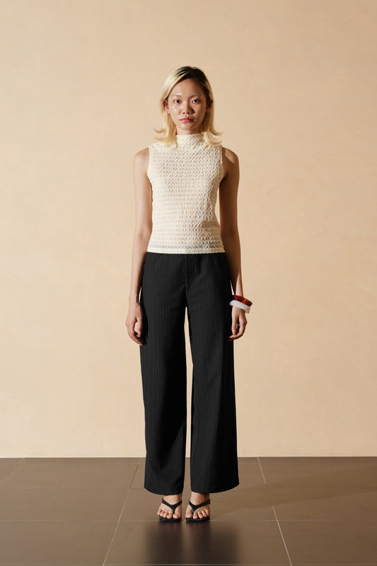 Libe Striped Straight Leg Trousers (Pre-order)
