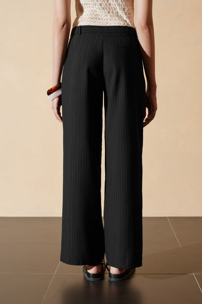 Libe Striped Straight Leg Trousers (Pre-order)