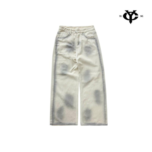 WHOSE Stylish Tie-Dye Wide-Leg Jeans (Pre-order)
