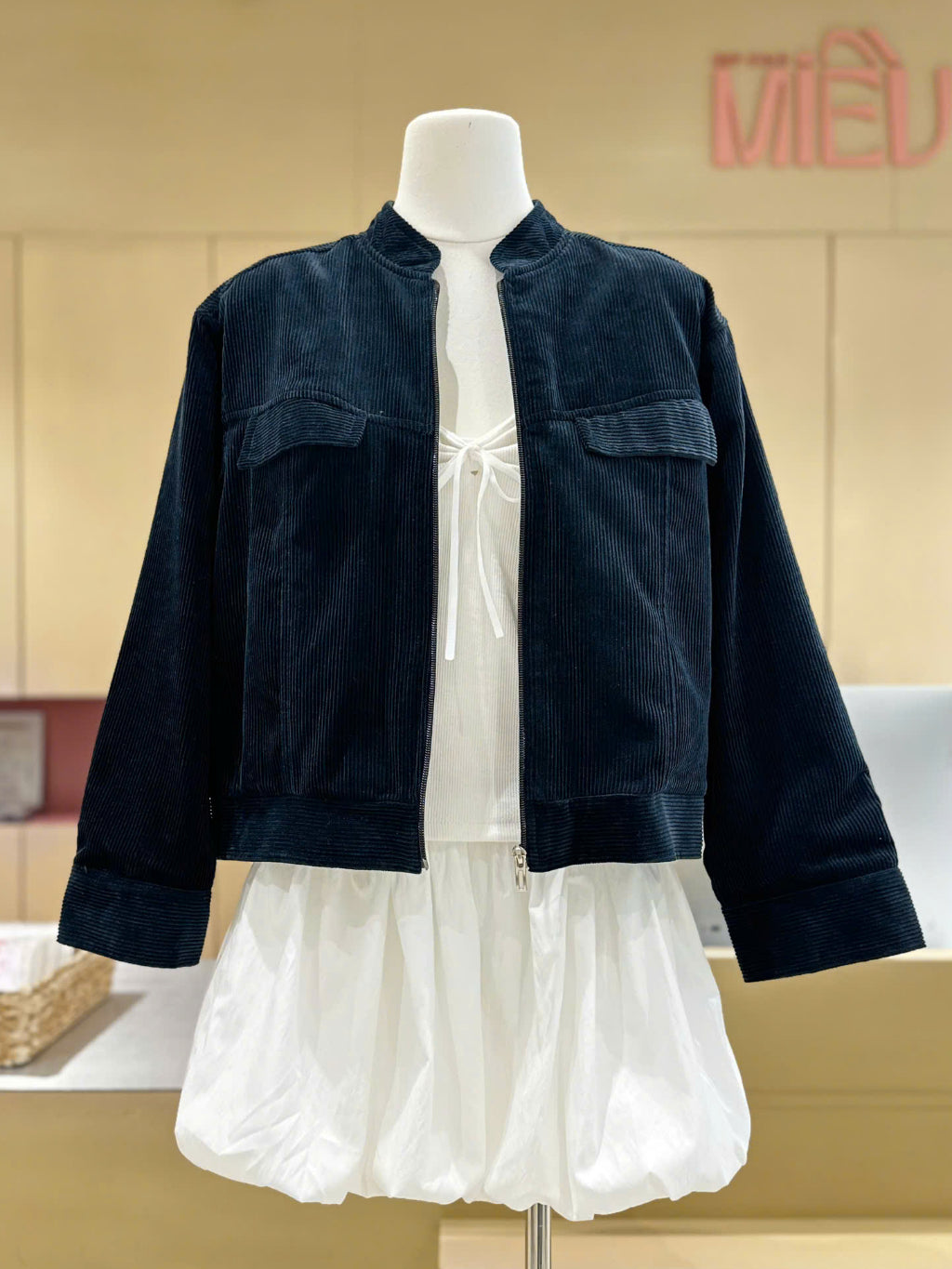 Mieufashionista Corduroy Jacket Sunrise
