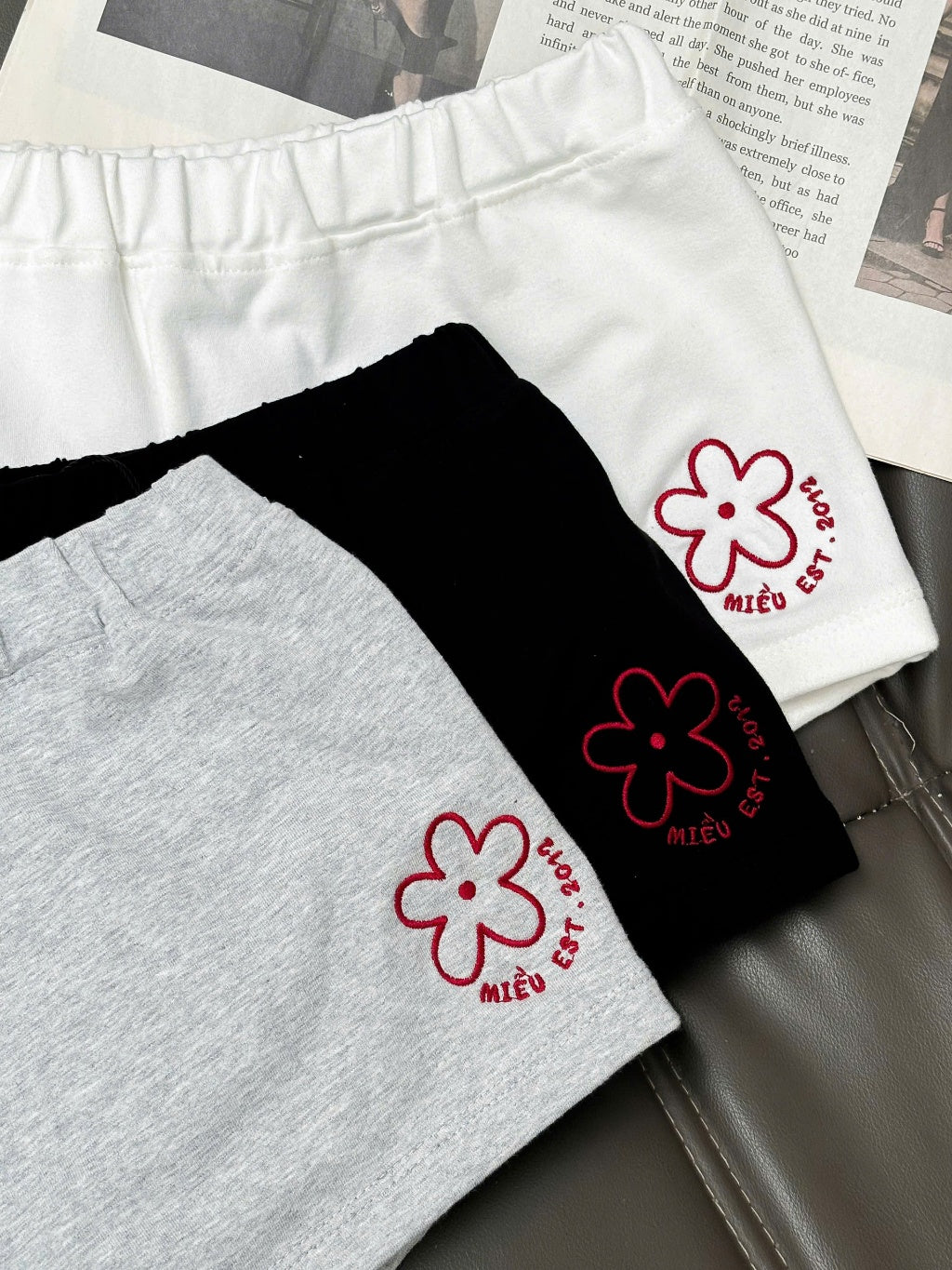 Mieufashionista Embroidered White Shorts Sweetheart