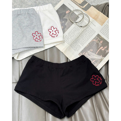Mieufashionista Embroidered White Shorts Sweetheart