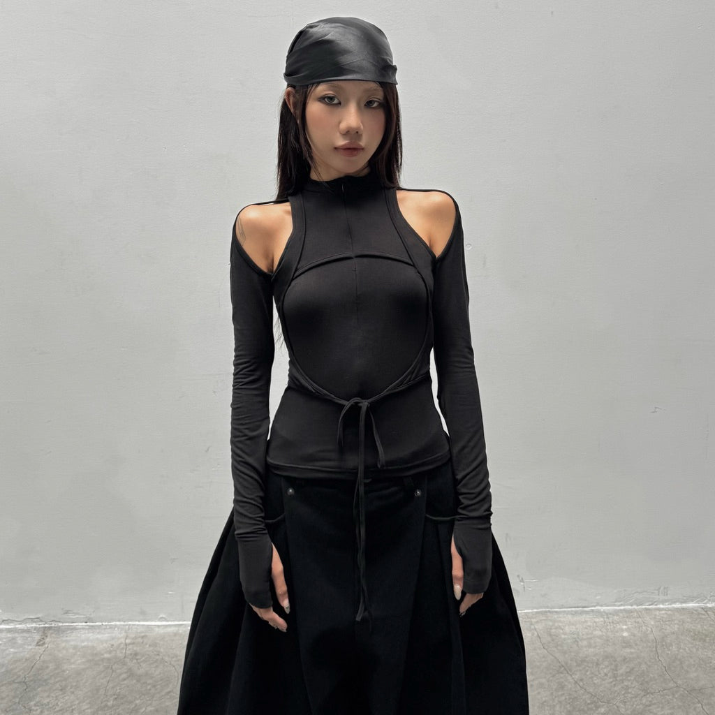 Sagittarius A+ Swirling Cut-Out Long Sleeve