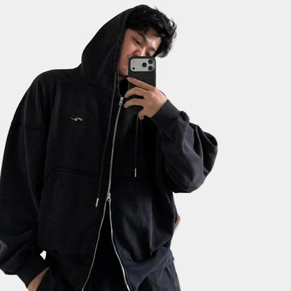 Whose Symwash Hoodie-zip