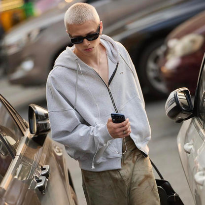 Whose Symwash Hoodie-zip
