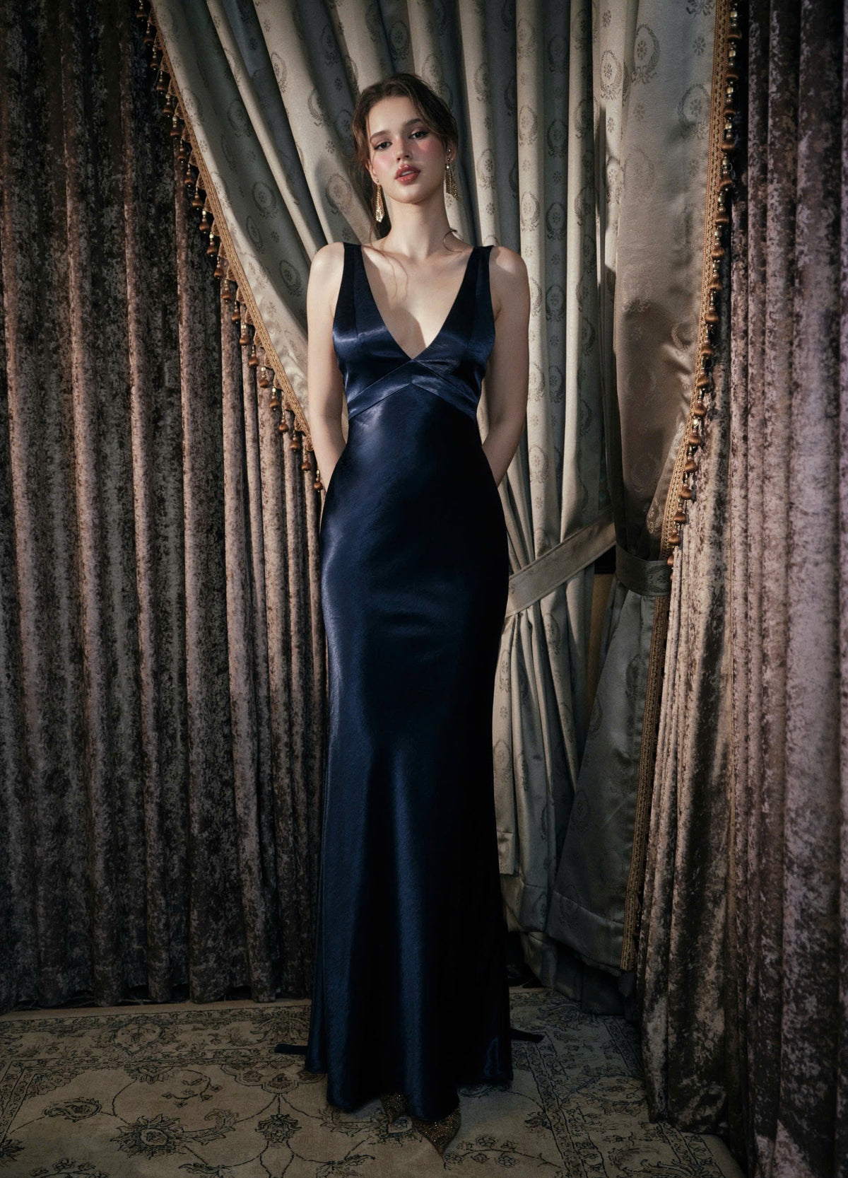 Kisserine Talivia Dress - Navy