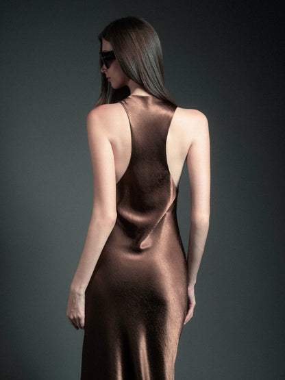 Kisserine Tessa Dress - Chocolate Brown
