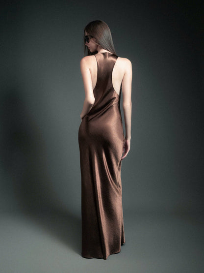 Kisserine Tessa Dress - Chocolate Brown