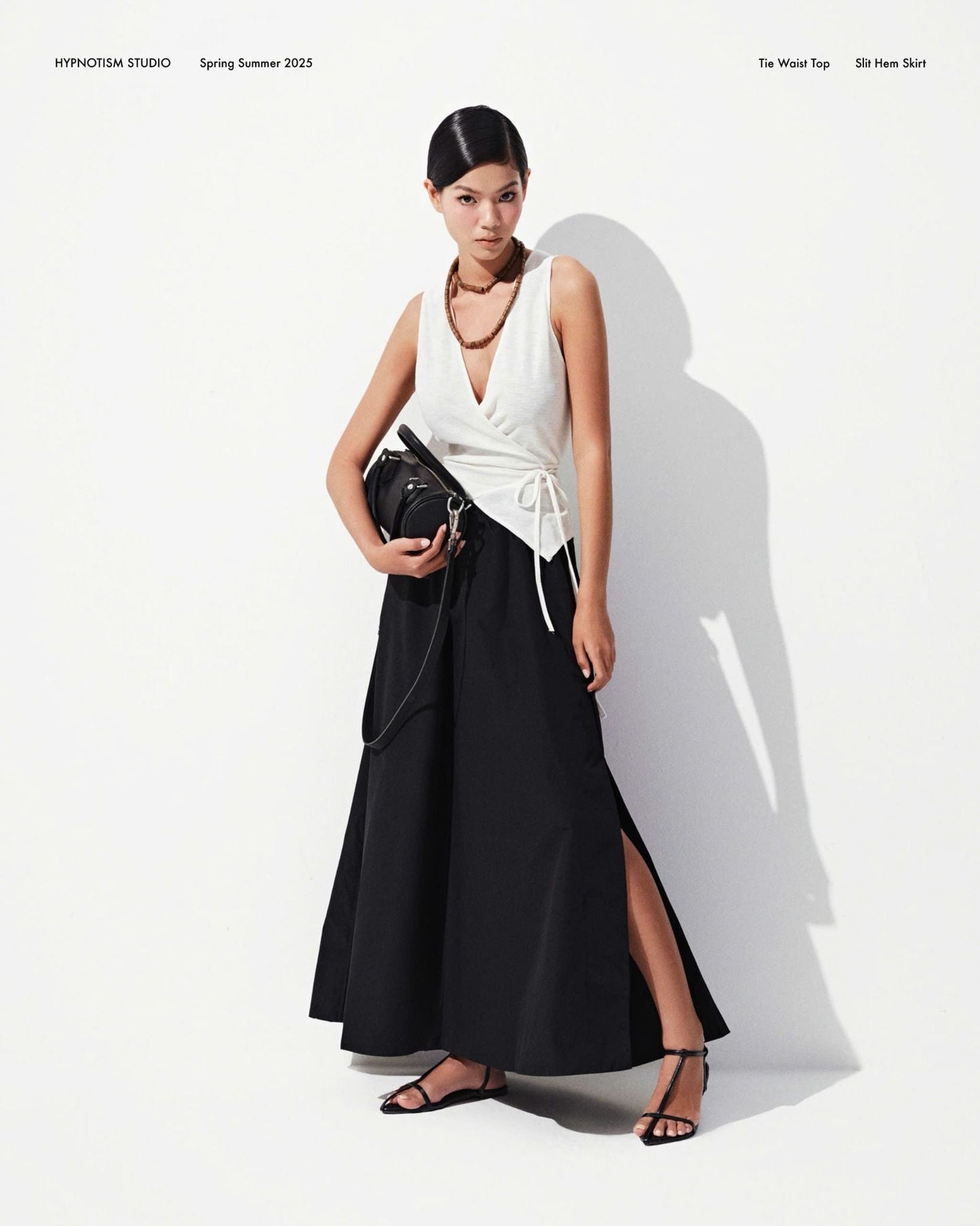 Hypnotism Tie Waist Top