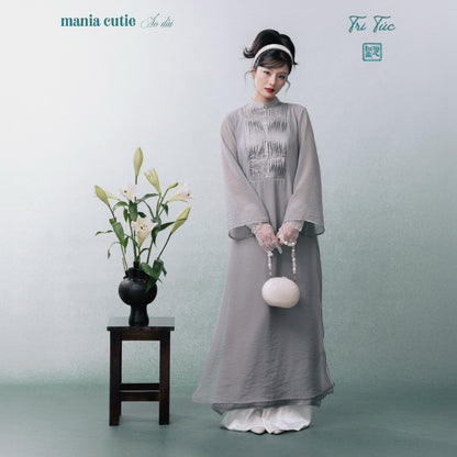 Mania.cutie Tri Tuc Silk Ao Dai