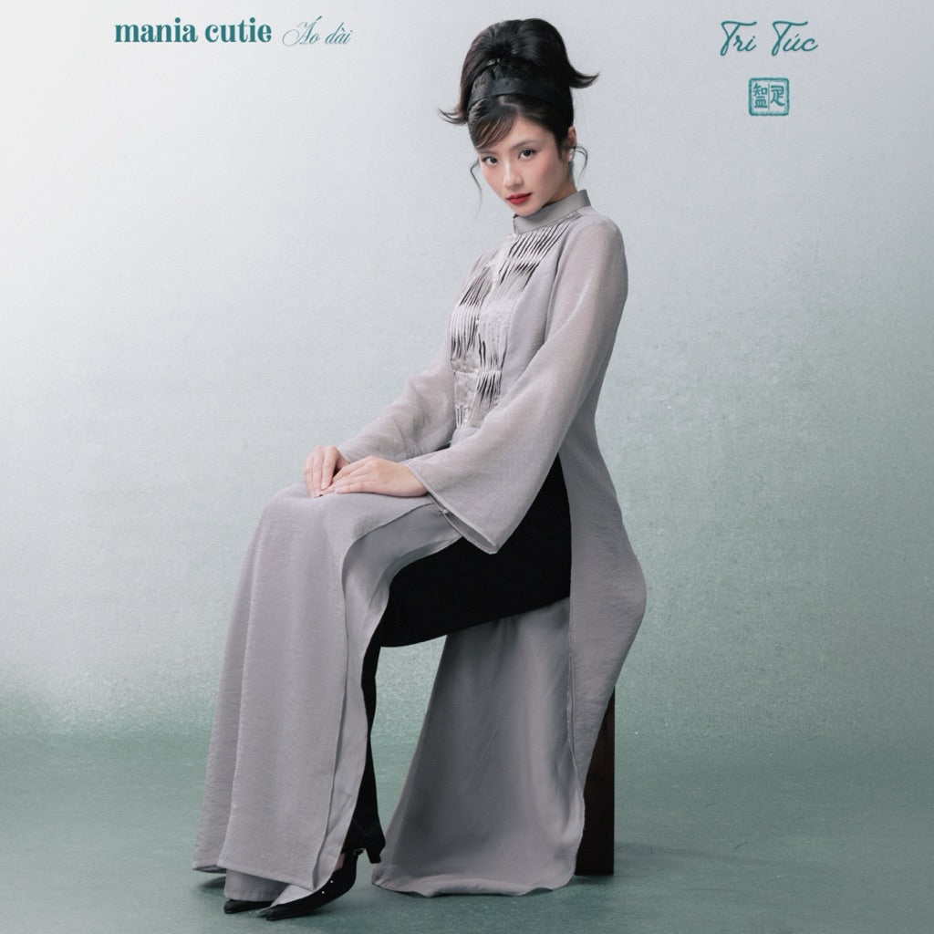 Mania.cutie Tri Tuc Silk Ao Dai
