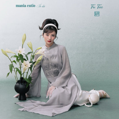 Mania.cutie Tri Tuc Silk Ao Dai