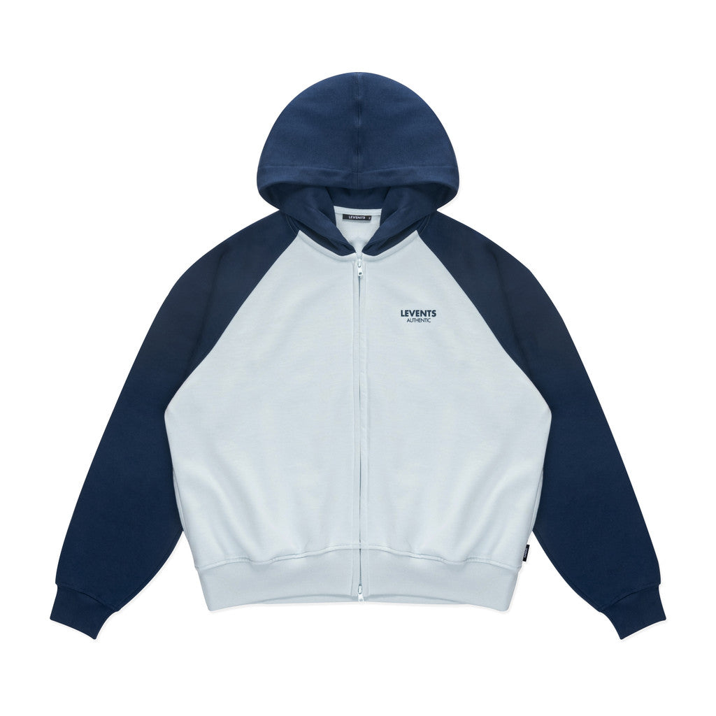 Levents Levents Two-Tone Raglan Boxy 2.0 Zipper Hoodie