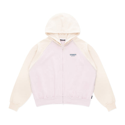 Levents Levents Two-Tone Raglan Boxy 2.0 Zipper Hoodie