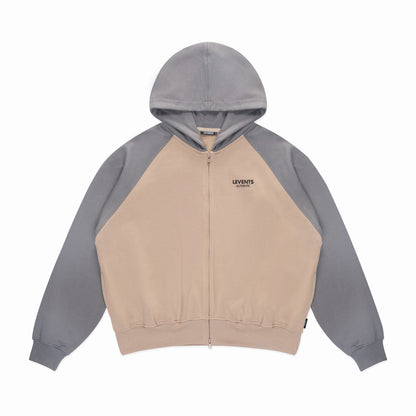 Levents Levents Two-Tone Raglan Boxy 2.0 Zipper Hoodie