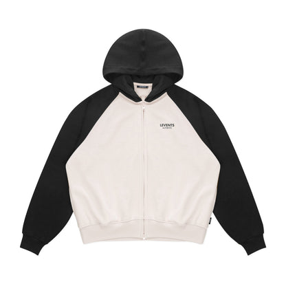 Levents Levents Two-Tone Raglan Boxy 2.0 Zipper Hoodie