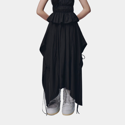 Bunny Hill Twyla Skirt (Black) (Pre-order) - Em Clothing