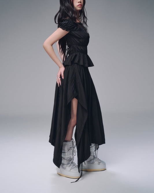Bunny Hill Twyla Skirt (Black) (Pre-order) - Em Clothing
