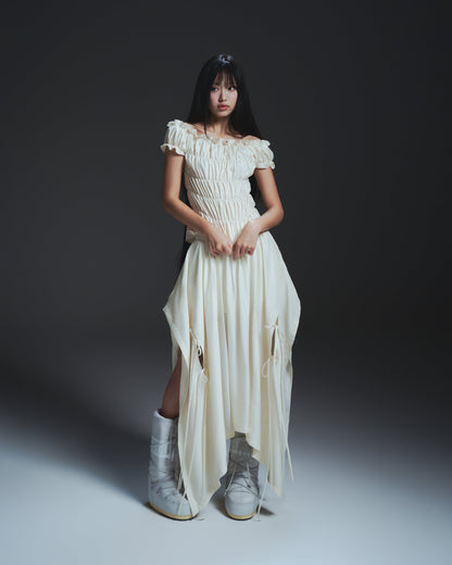 Bunny Hill Twyla Skirt (Ivory) (Pre-order) - Em Clothing