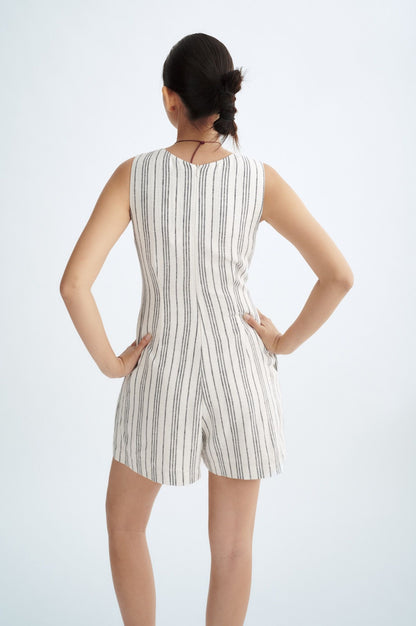 Libe V-Neck Mini Jumpsuit (Pre-order)