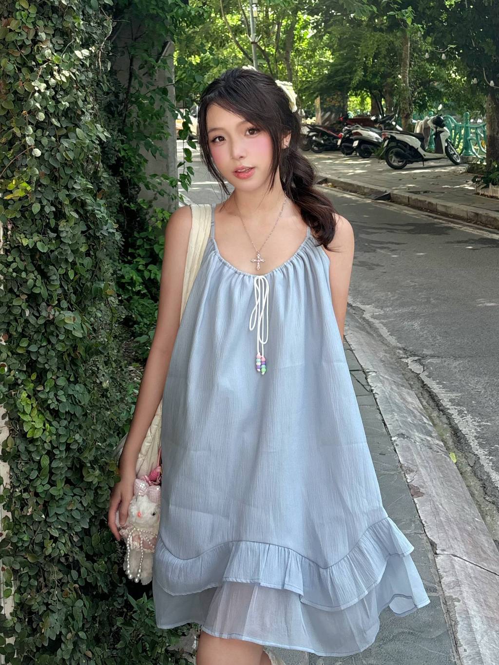 Mieufashionista Babydoll Cami Dress Vier