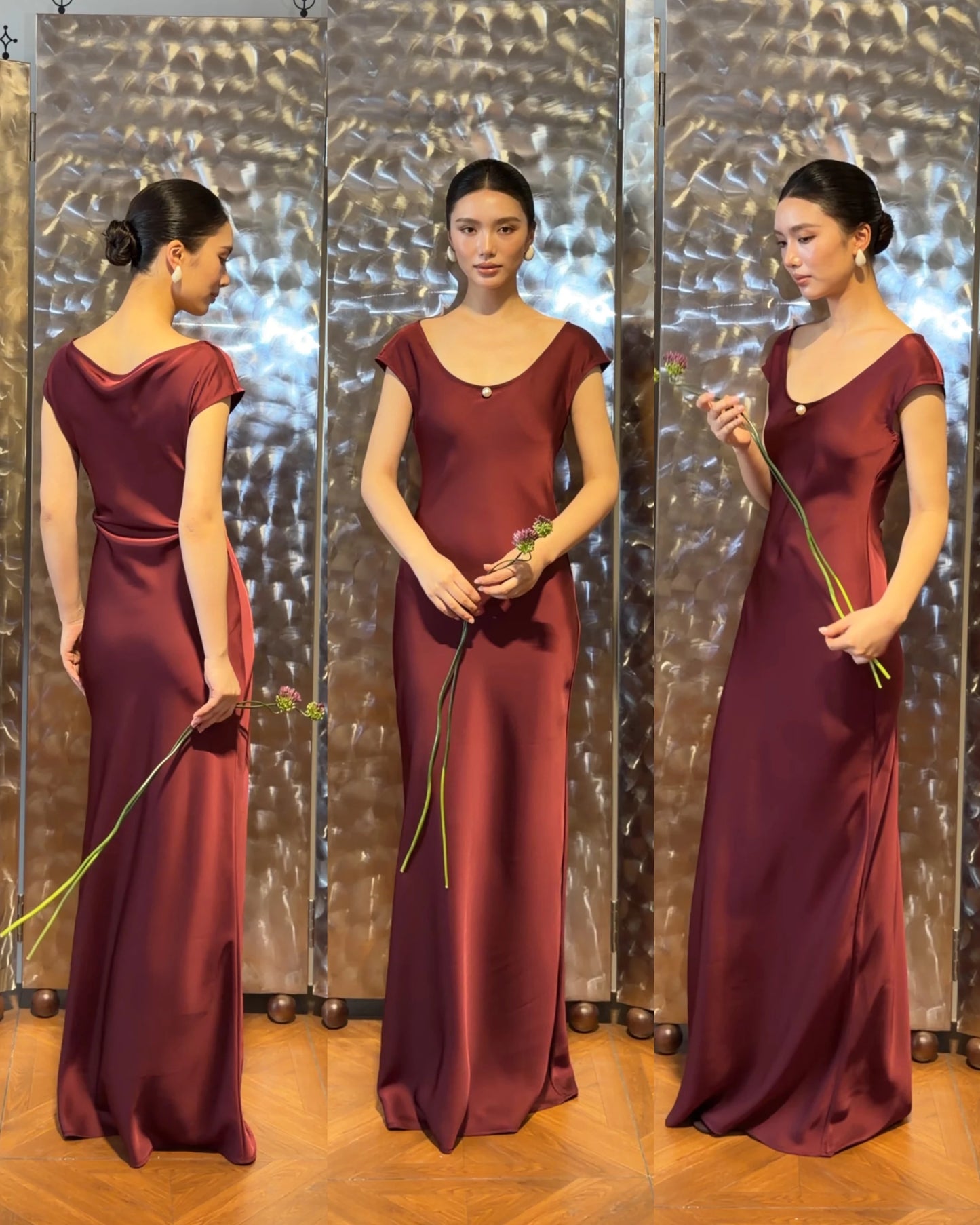 Trioji Vivienne Silk Dress