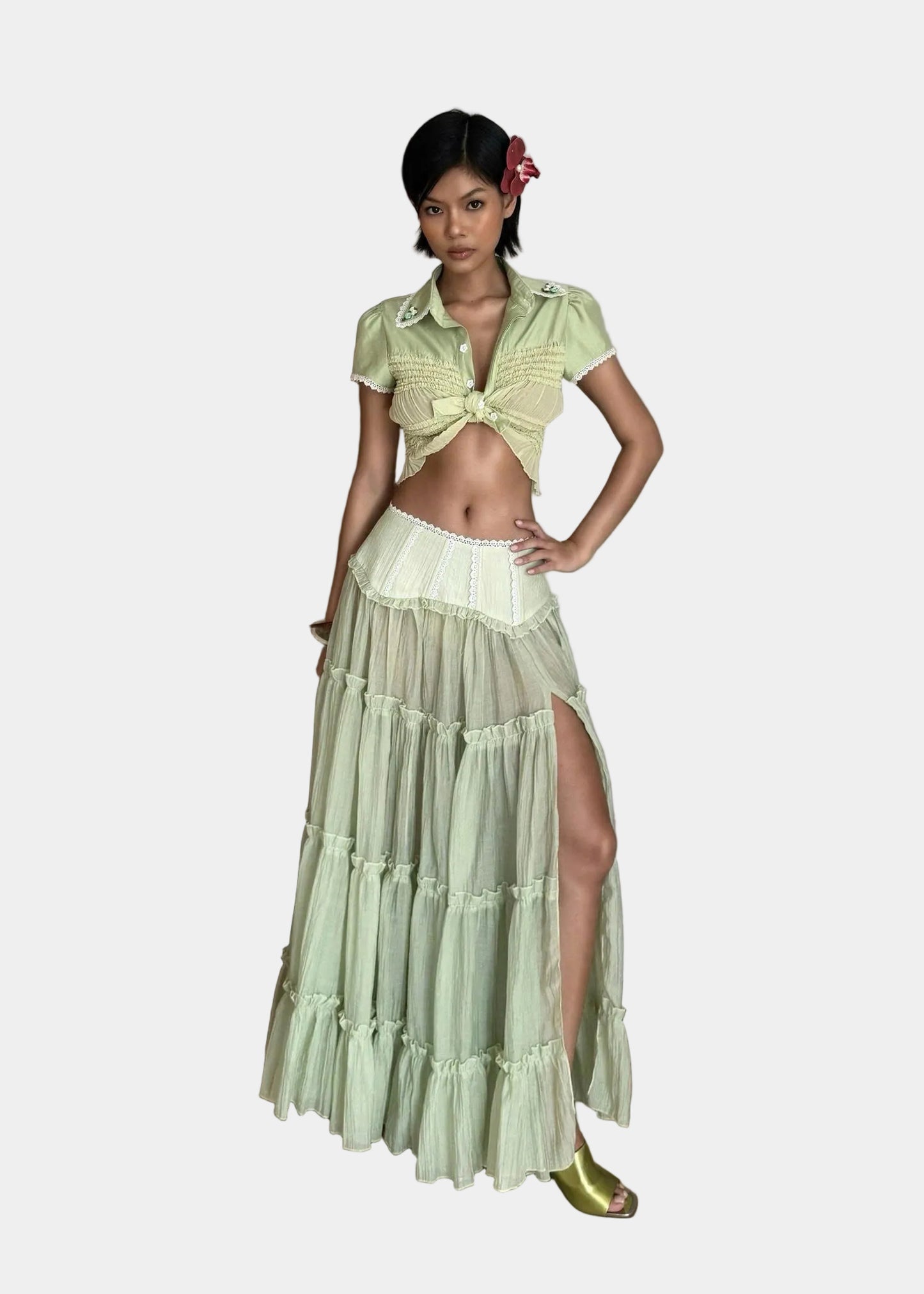 Sodope Club Green Wetsy Skirt
