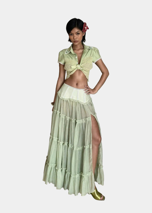 Sodope Club Green Wetsy Skirt