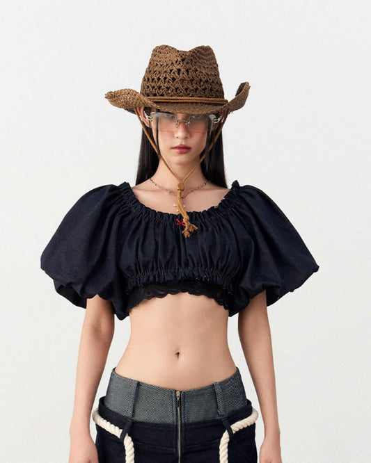 Sodope Club Wetsy Denim Top (Pre-order)