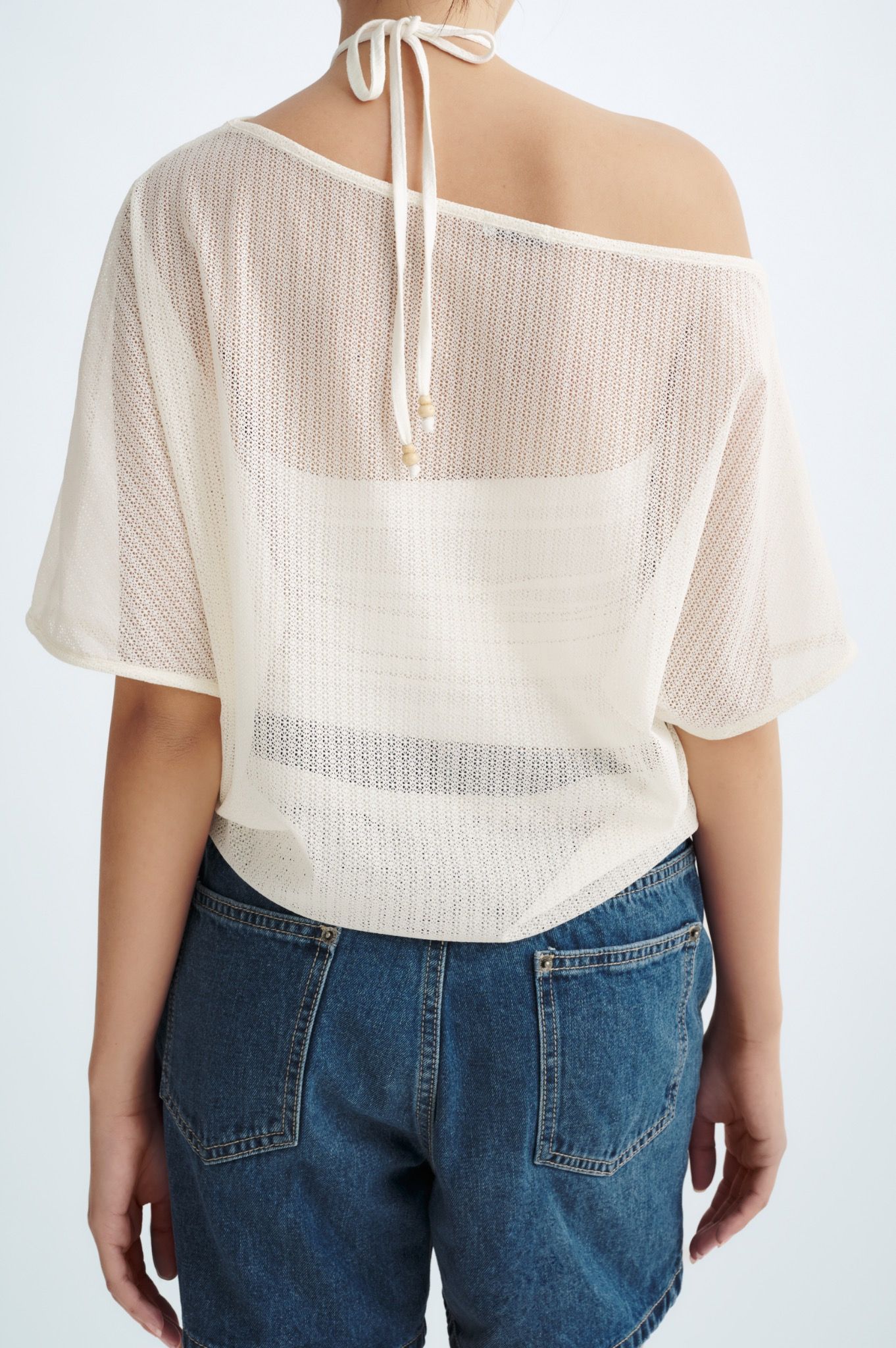 Libe White Asymmetric Top (Pre-order)