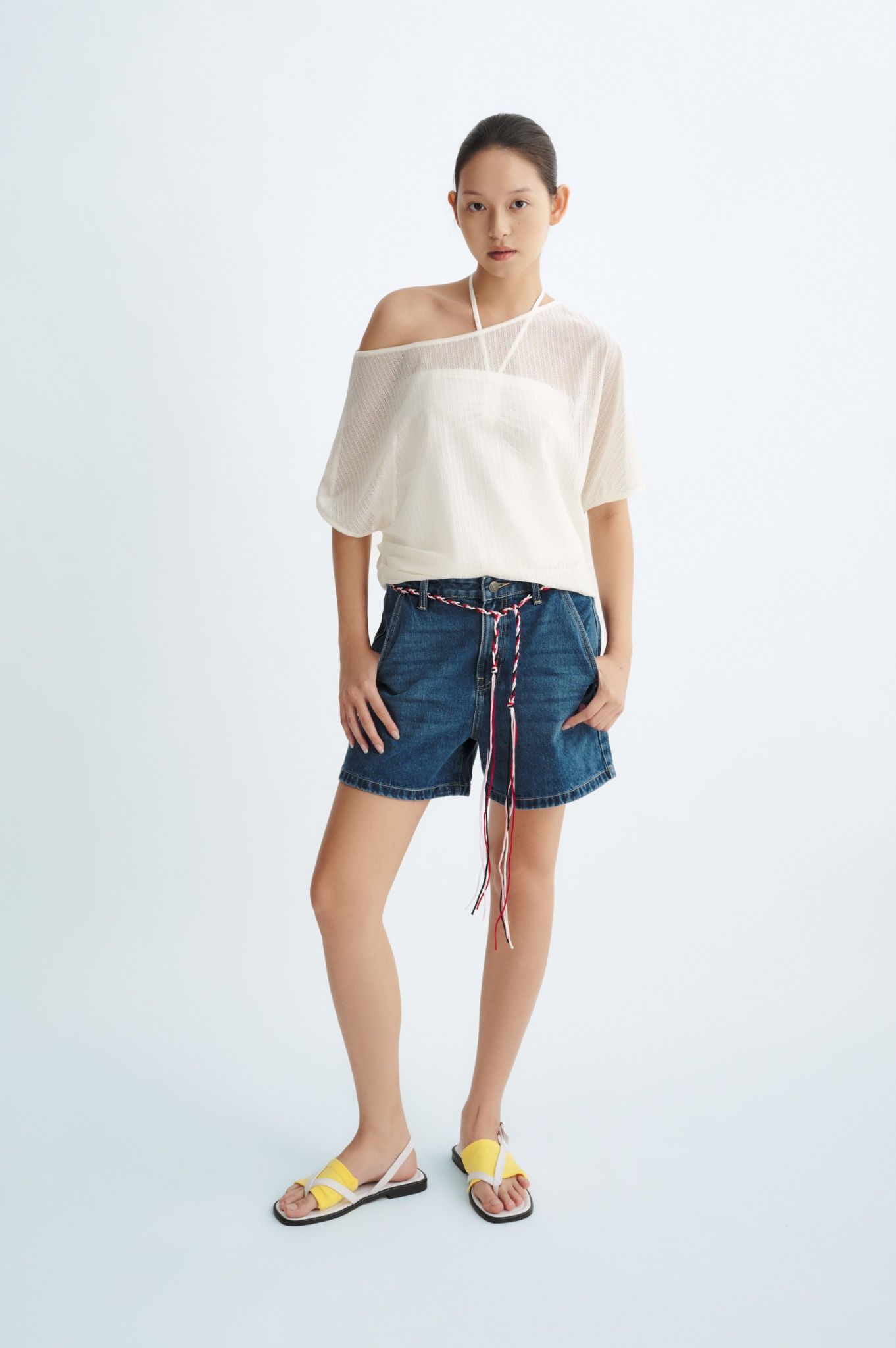 Libe White Asymmetric Top (Pre-order)