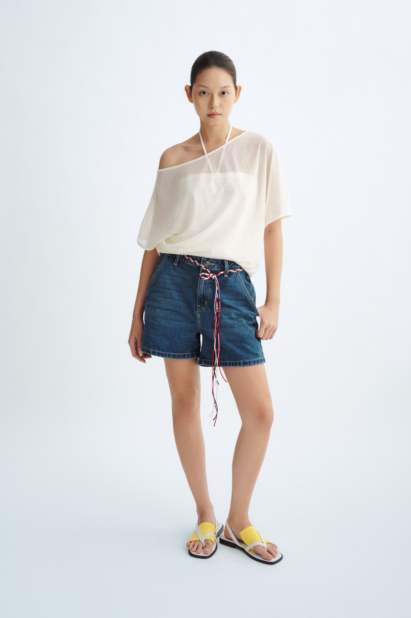 Libe White Asymmetric Top (Pre-order)