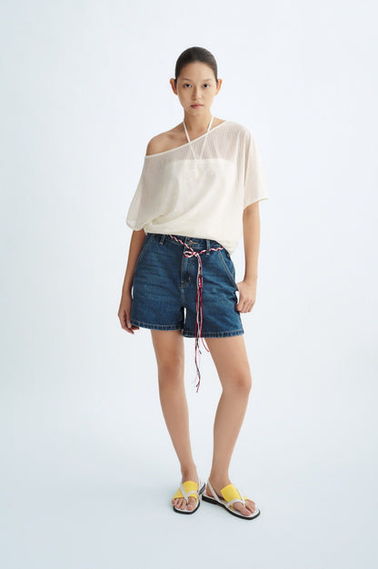 Libe White Asymmetric Top (Pre-order)