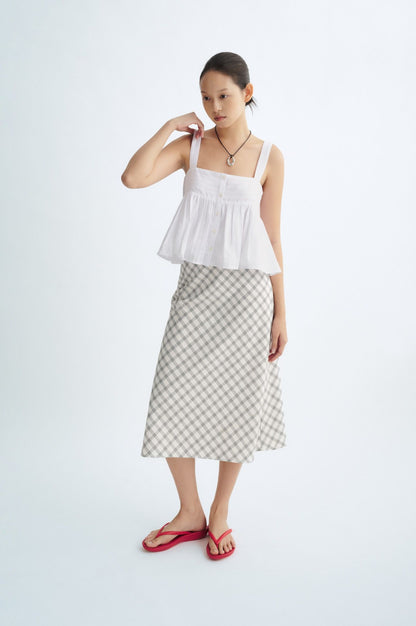 Libe White Babydoll Top - Cotton (Pre-order)
