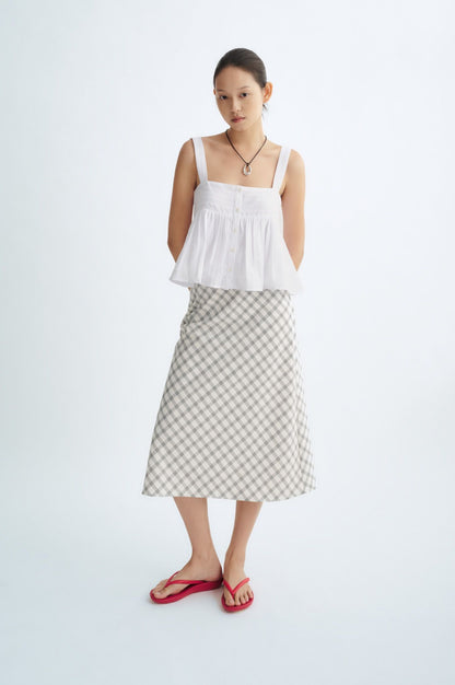 Libe White Babydoll Top - Cotton (Pre-order)