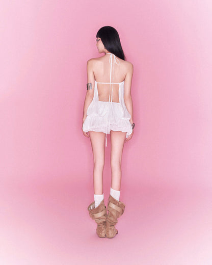 Sodope Club White Darcy Shorts
