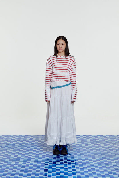 Libe White Maxi Skirt (Pre-order)
