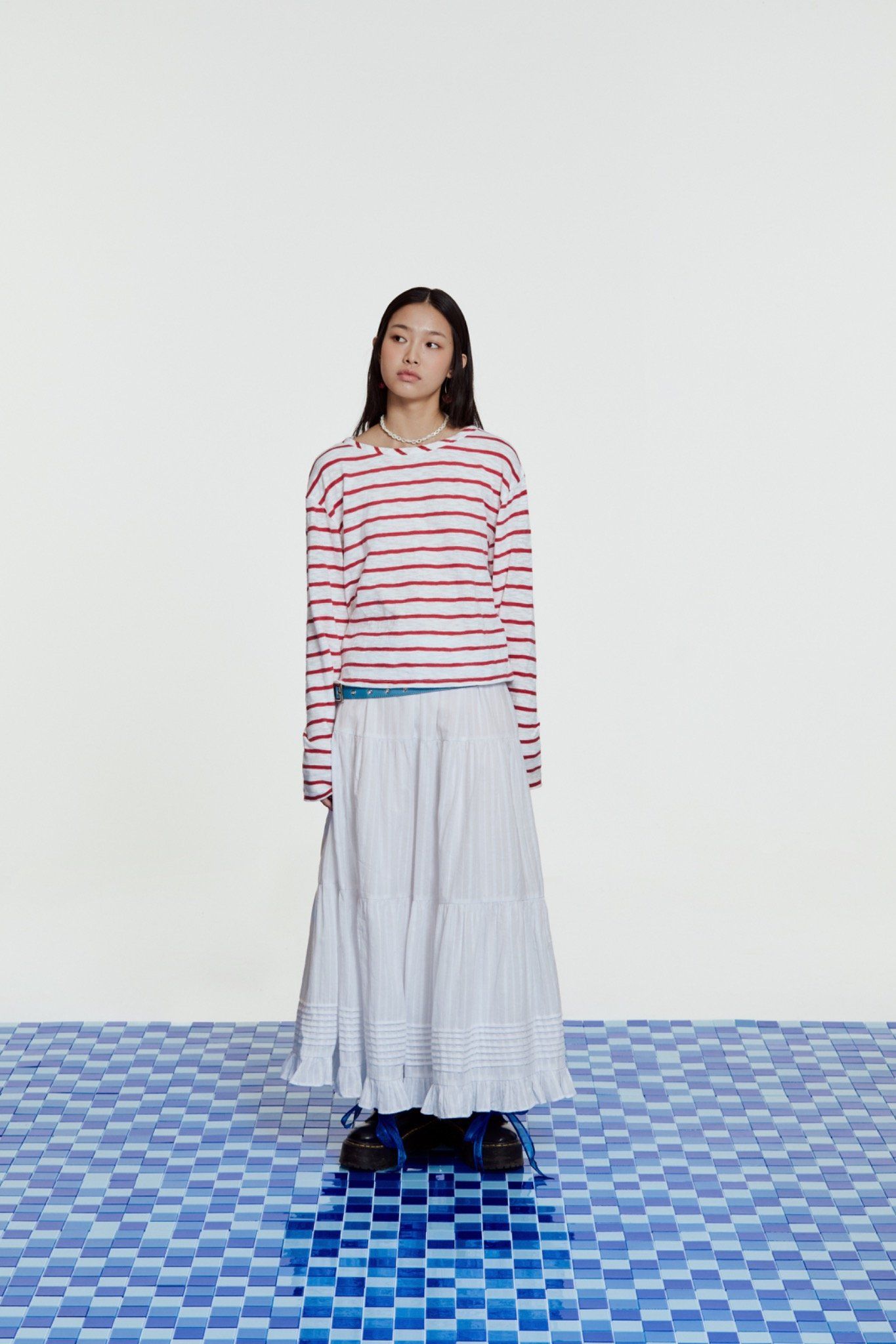 Libe White Maxi Skirt (Pre-order)